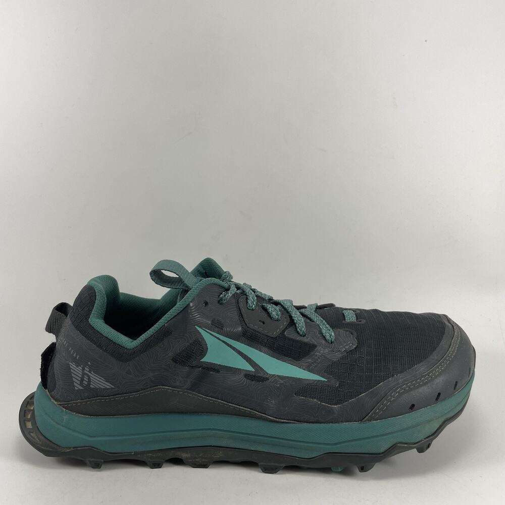 Altra Lone Peak 6 Trail Running Shoes Womens Size 8.5 Balsam Green Teal Low Top